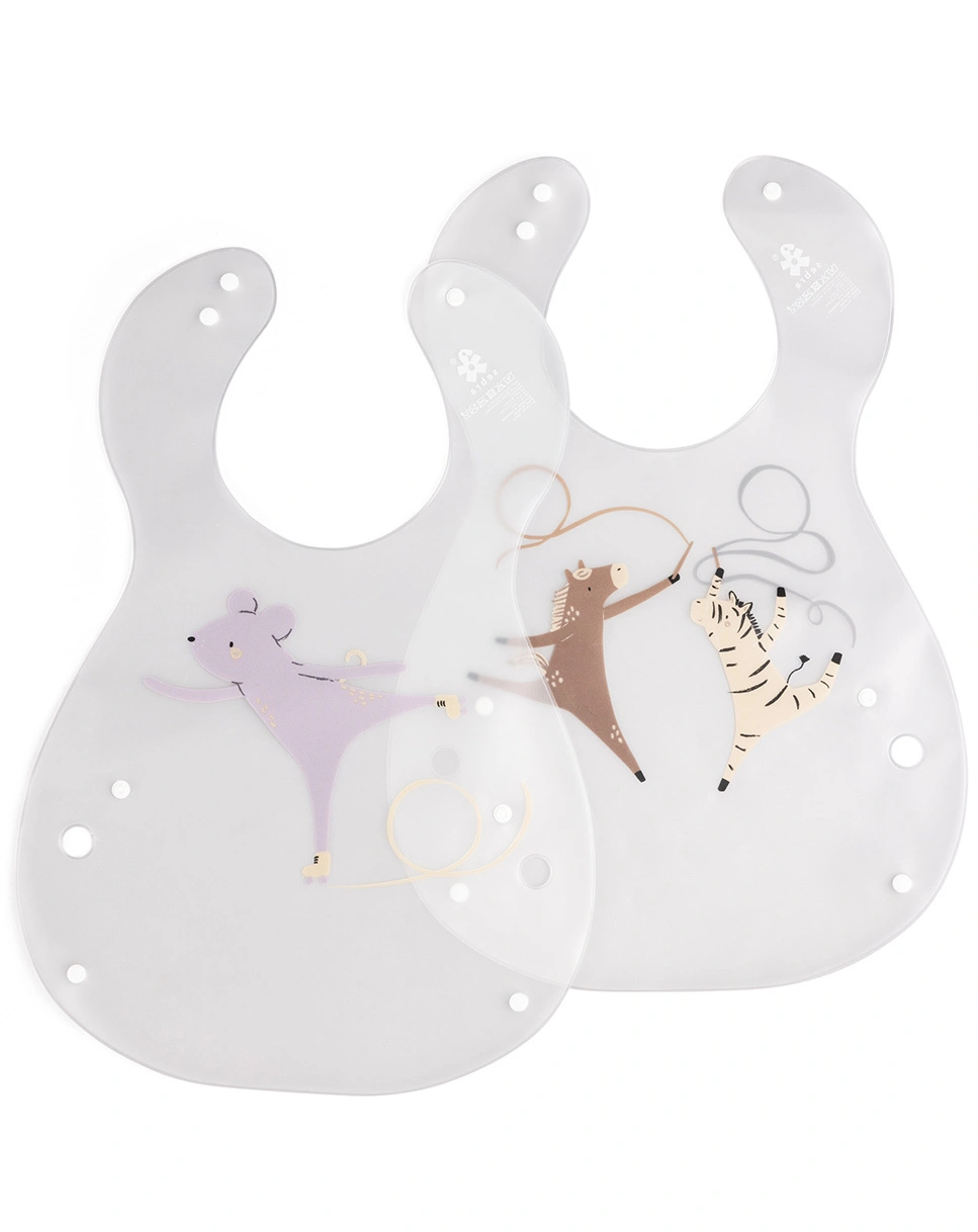 Kunststoff-Lätzchen TEENY TOES 2er-Set in weiß