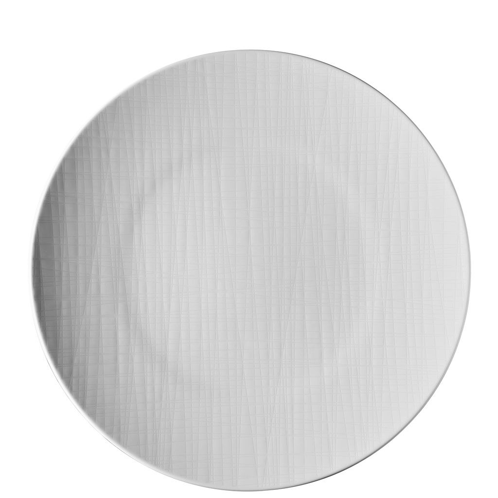 Mesh Weiss Teller 33 cm flach