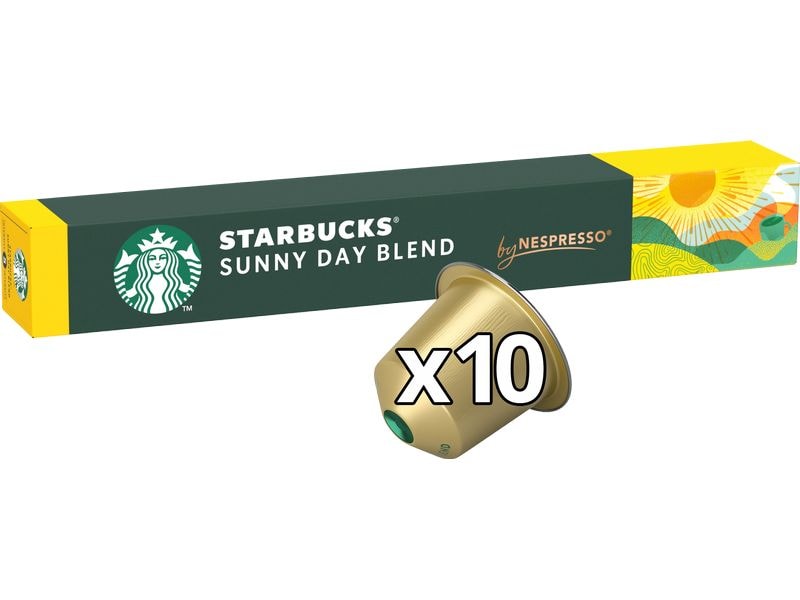 Starbucks Kaffeekapseln Sunny Day Blend 10 Stück Nespressokompatible Kaffeekapseln