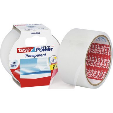 Ruban toilé Tesa Extra Power, 48 mm x 10 m, transparent