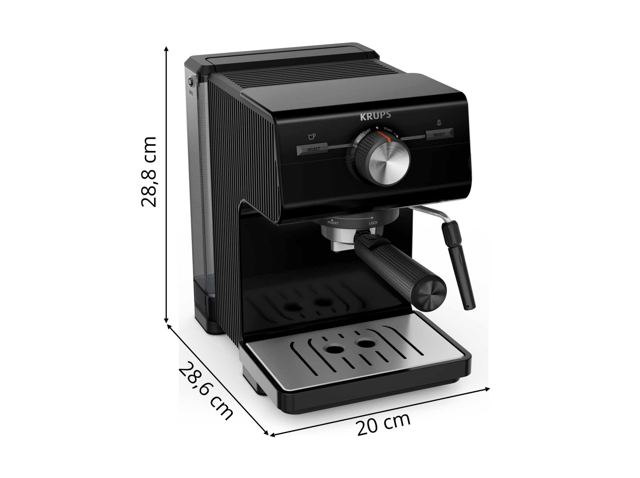 MÁQUINA DE CAFÉ EXPRESSO MANUAL KRUPS XP381810 AUTHENTIC