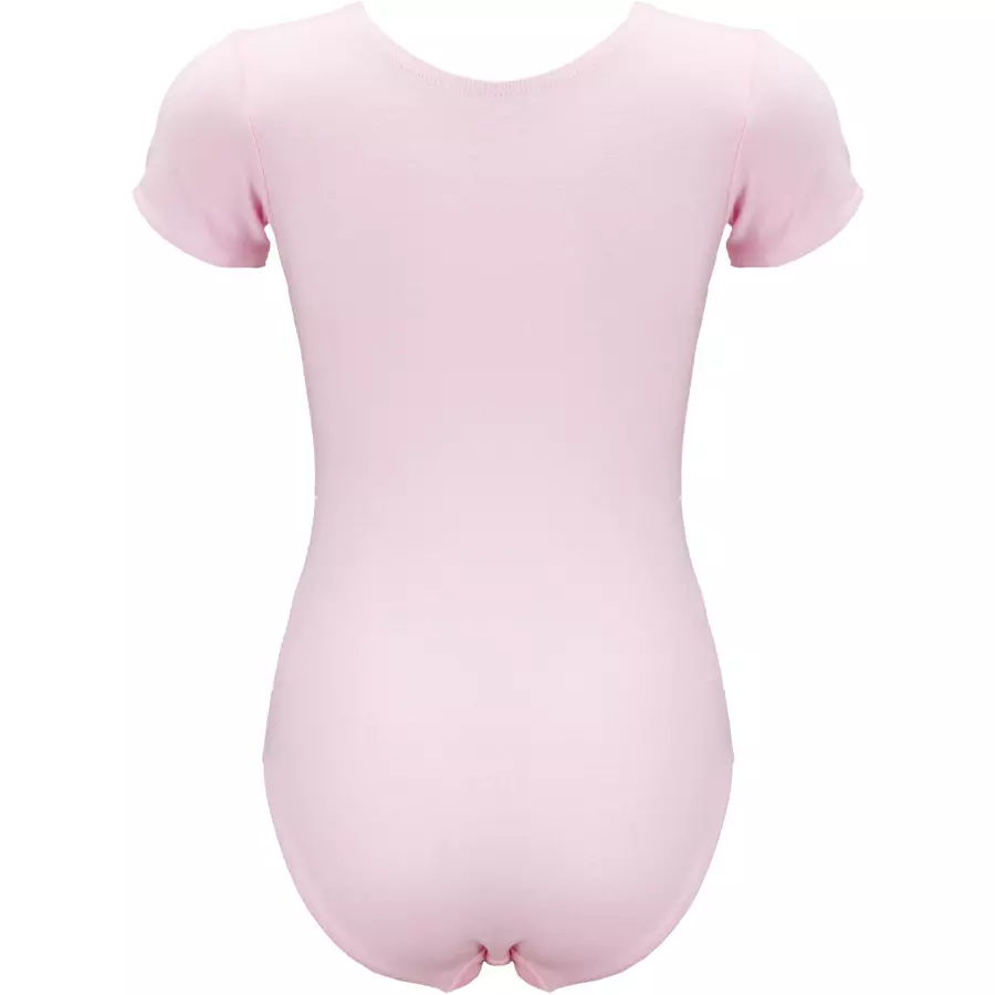 Aquarti Mädchen Kurzarm Ballettanzug Einfarbig rosa