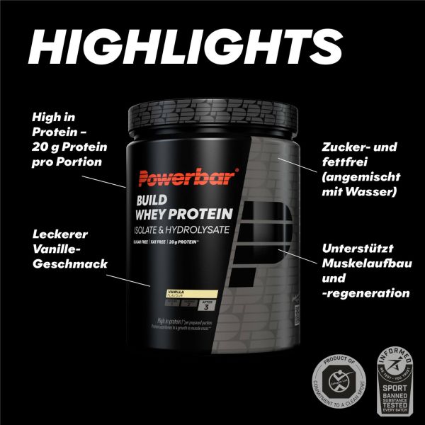 PowerBar Black Line Build Whey Cookies & Cream Protein, 550 gr