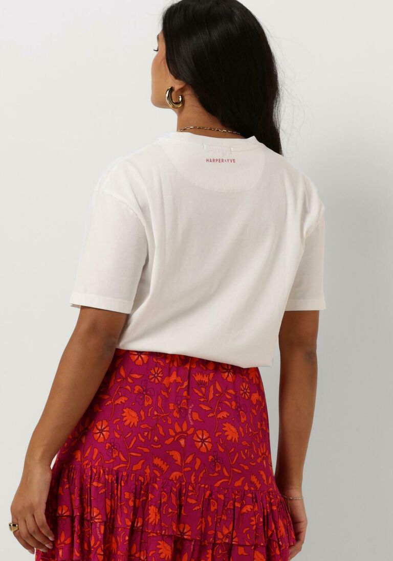 HARPER & YVE ecru harper & yve t-shirt smiley-ss