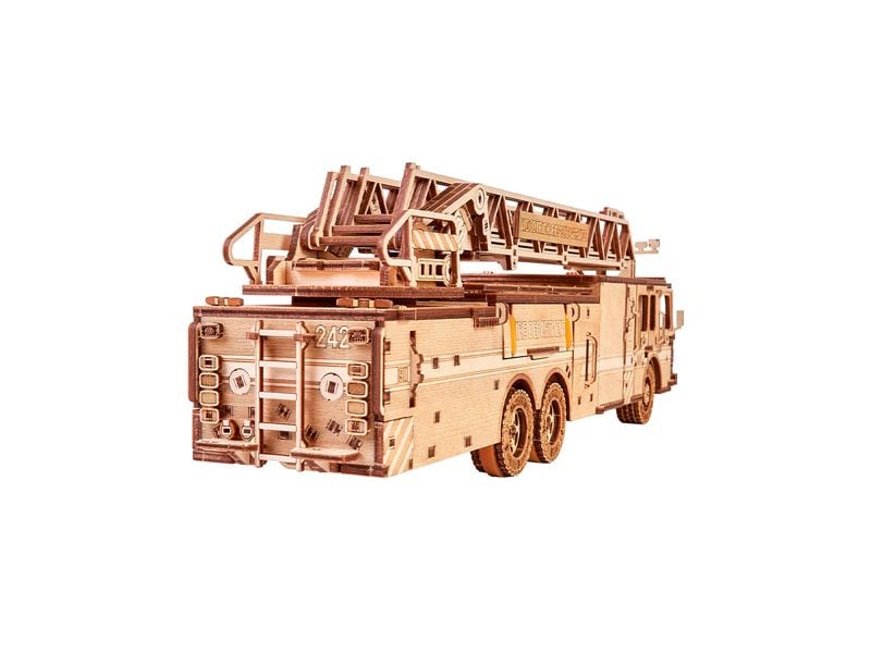 WoodTrick Bausatz Feuerwehrauto Löschfahrzeug 3D Bausatz aus Holz