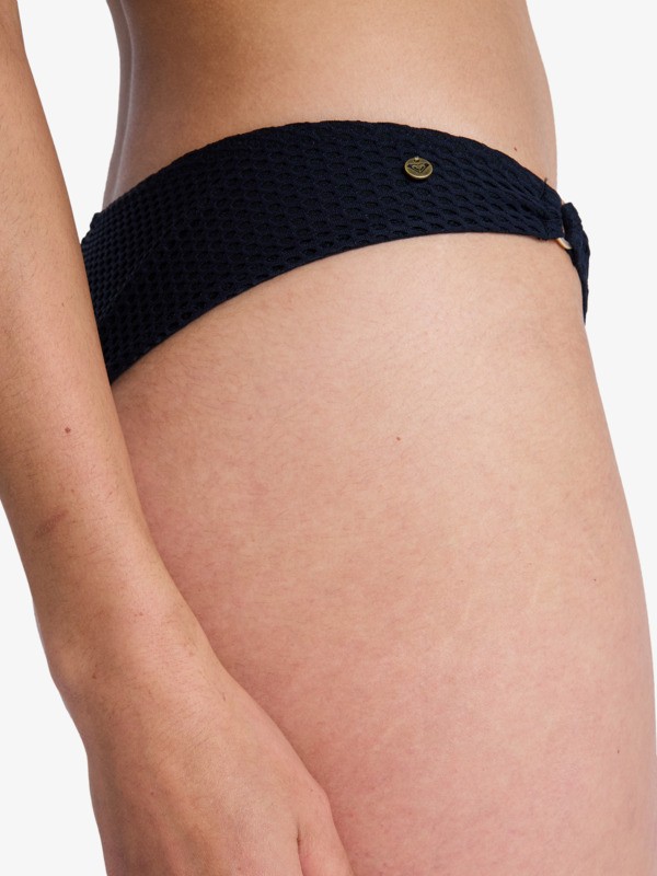 Roxy Island Cheeky Bas de bikini culotte brésilienne Noir Femme