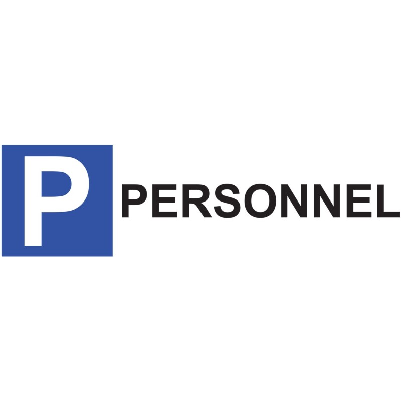 Kit panneau + poteau de parking - P PERSONNEL