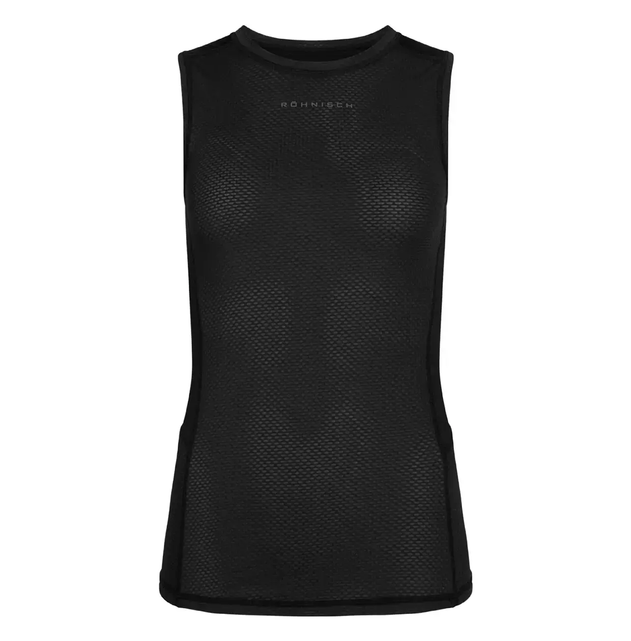 Röhnisch Structure Hardloopshirt Mouwloos Zwart Dames