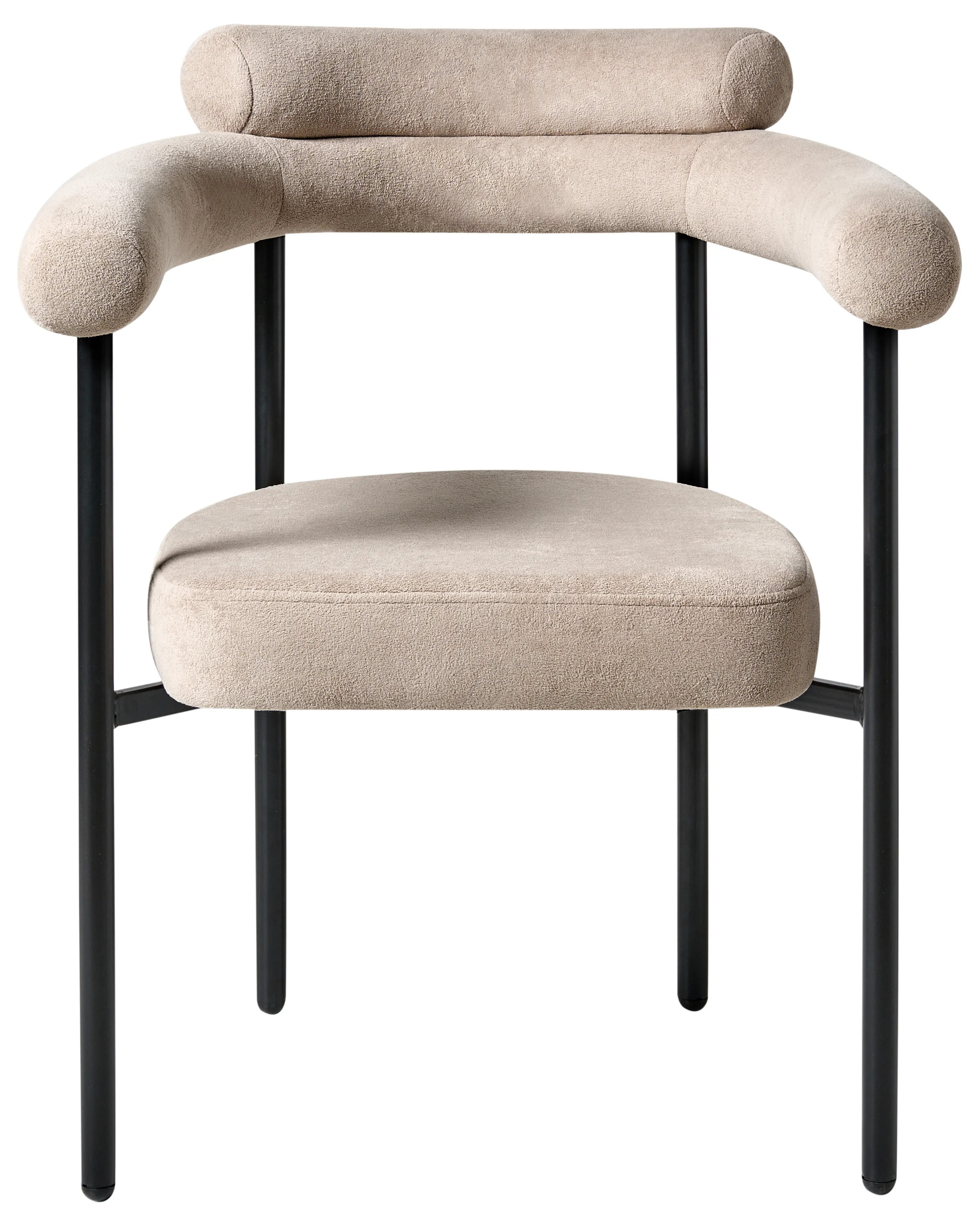 Set van 2 eetkamerstoelen LYNEY Stof Beige