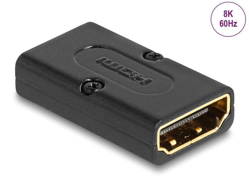Delock Adapter 8K 60Hz HDMI - HDMI Delock HDMI Adapter Buchse zu Buchse 8K 60 Hz Metall