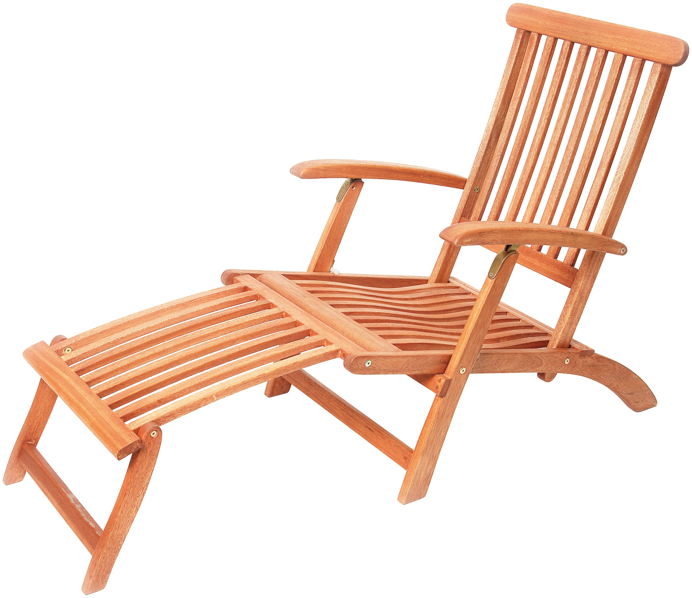 MERXX Gartensessel »Deck Chair« 1 Stk. tlg. Eukalyptusholz, verstellbar, klappbar