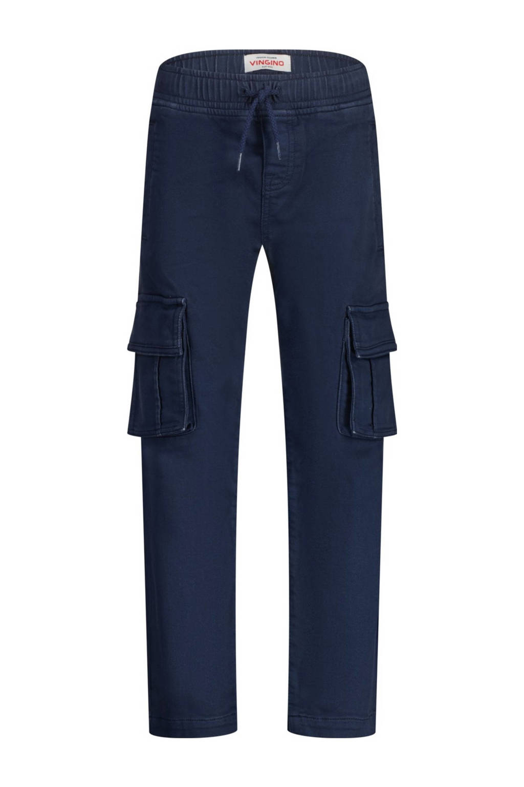Vingino loose fit cargobroek Claudio donkerblauw