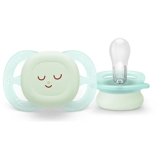 Lot de 2 sucettes ultra start fluorescentes   0-2 mois   de               Philips AVENT