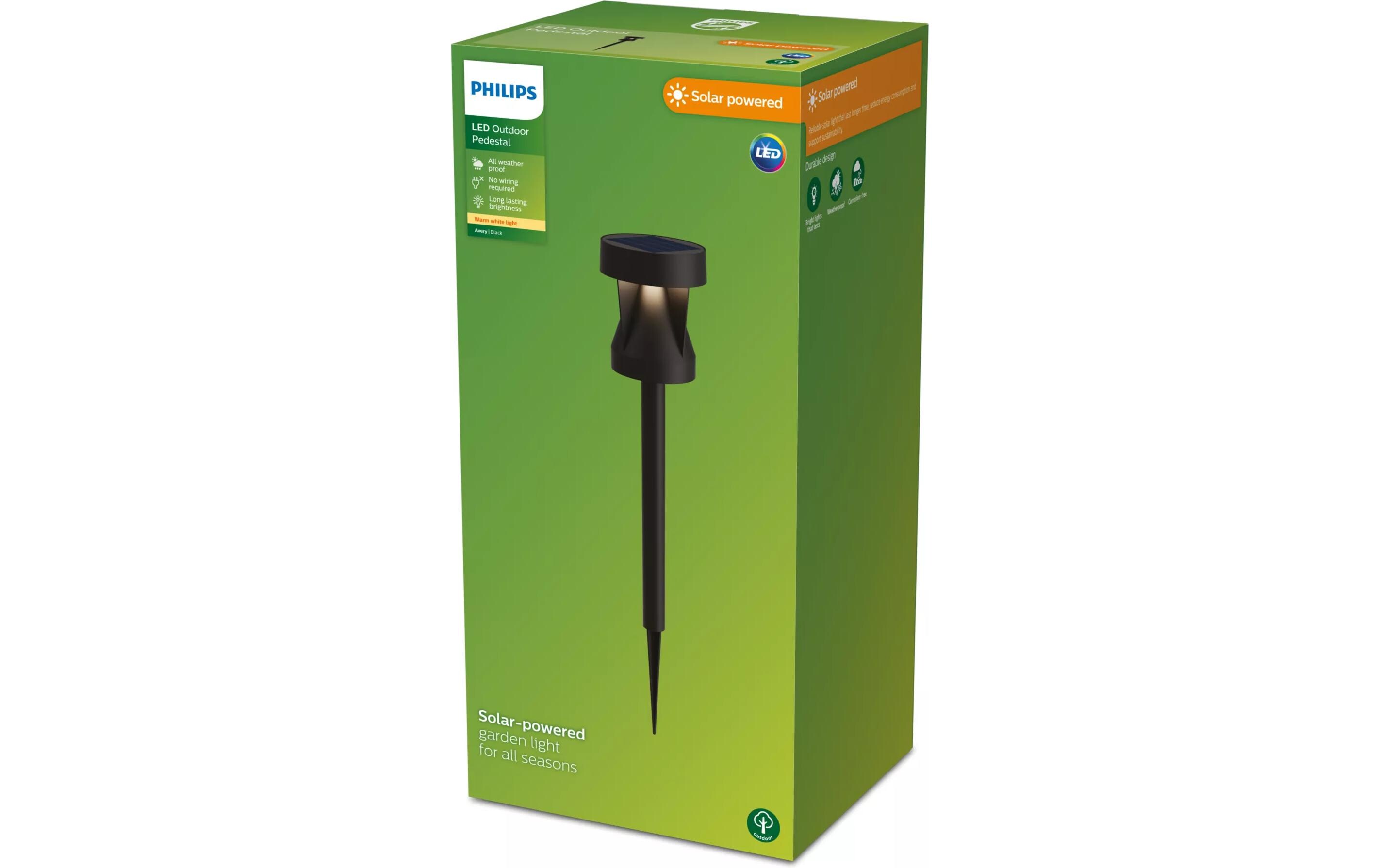 Avery Spiess Solar 1.8W 2700KPhilips 8720169386877 Aussenbeleuchtung Aussensockel-/Pfostenbeleuchtung Nicht austauschbare(s) Leuchtmittel LED