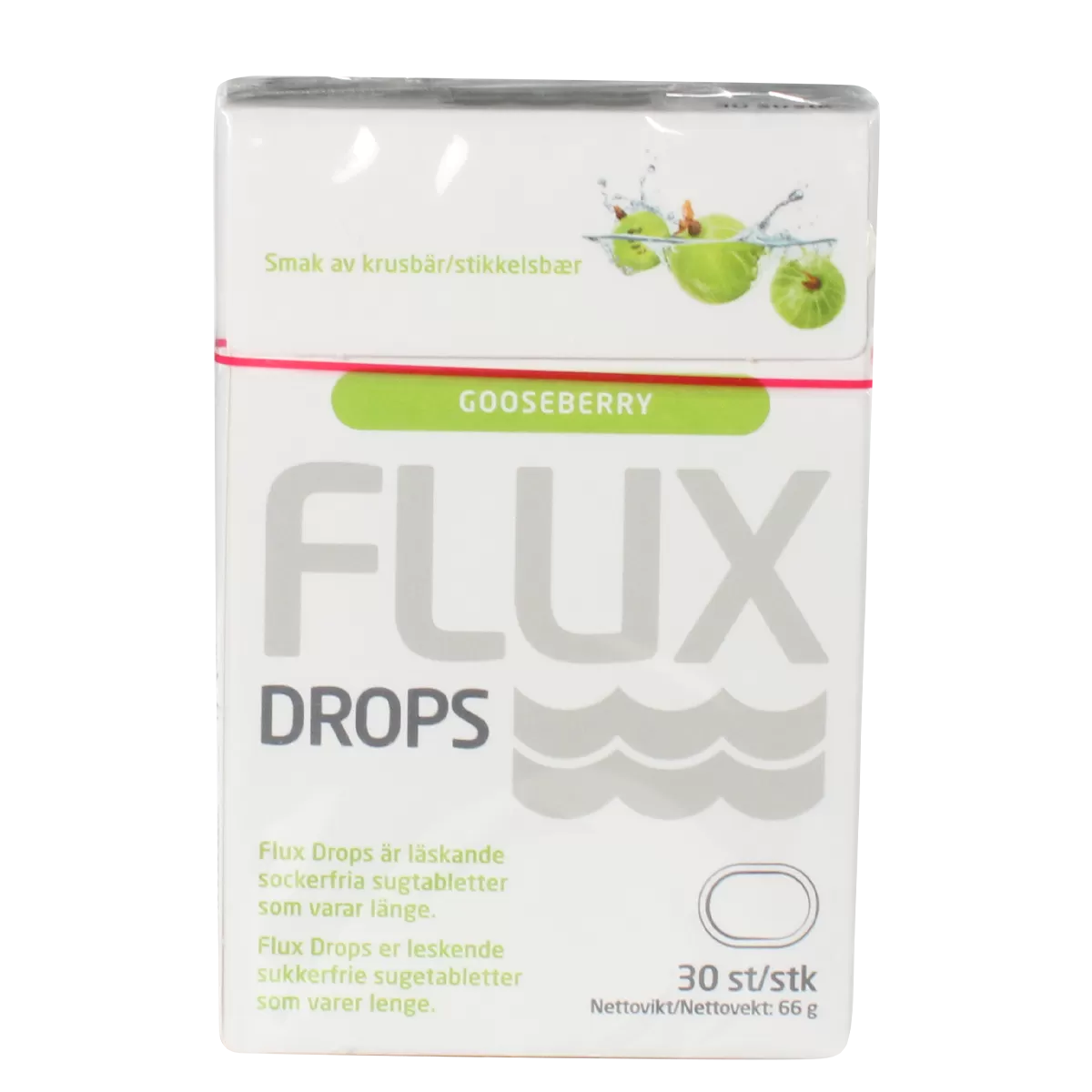 Flux Drops Stikkelsbær - 30 stk.