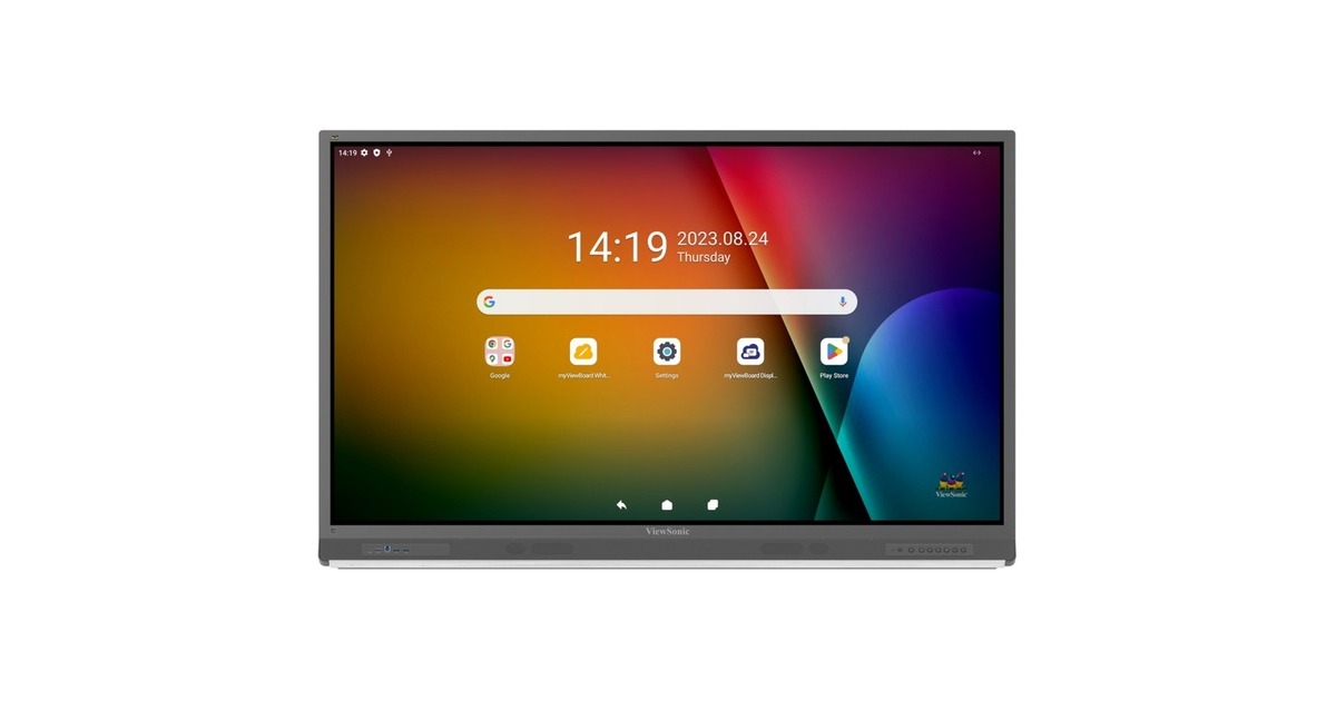 ViewSonicViewBoard IFP6552-2F EDLA 65” 4K Interactive Display  (Zwart, 3x HDMI-in, 1x HDMI-out, 1x DisplayPort, USB-A, USB-C, Touch)