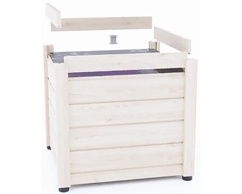 Houten bloempot 65 x 65 x 50 cm