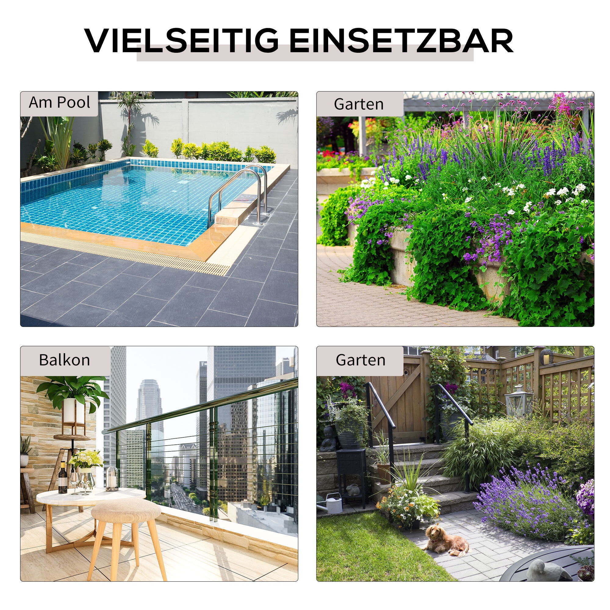 Outsunny Polyrattan Gartentisch klappbar 40 x 40 x 40 cm (LxBxH)