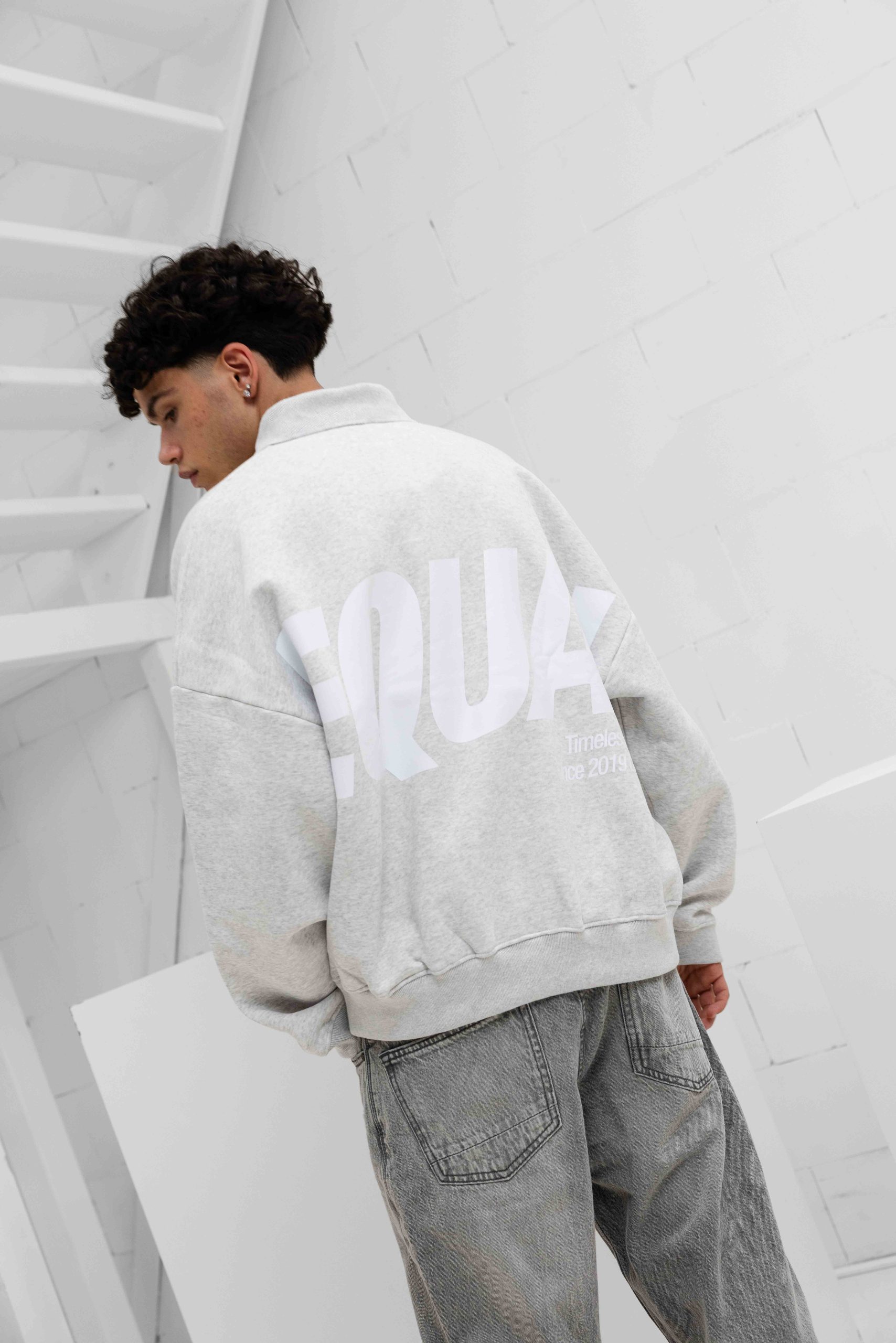 Equalité Elia Polo Sweater Heren Lichtgrijs