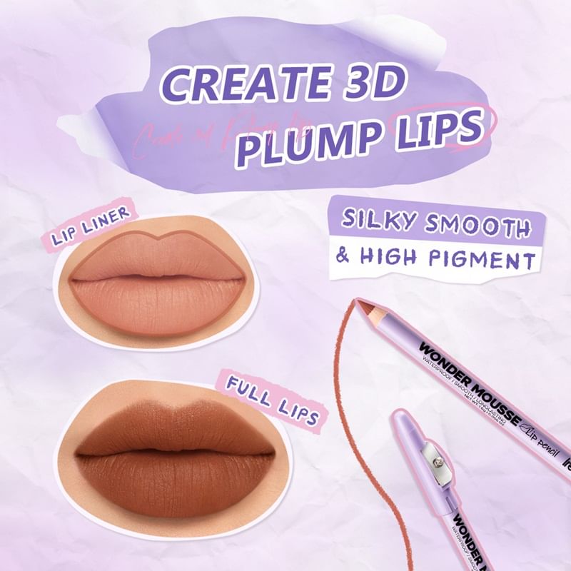 IRENEDA - Wonder Mousse Lip Pencil - 6 kleuren