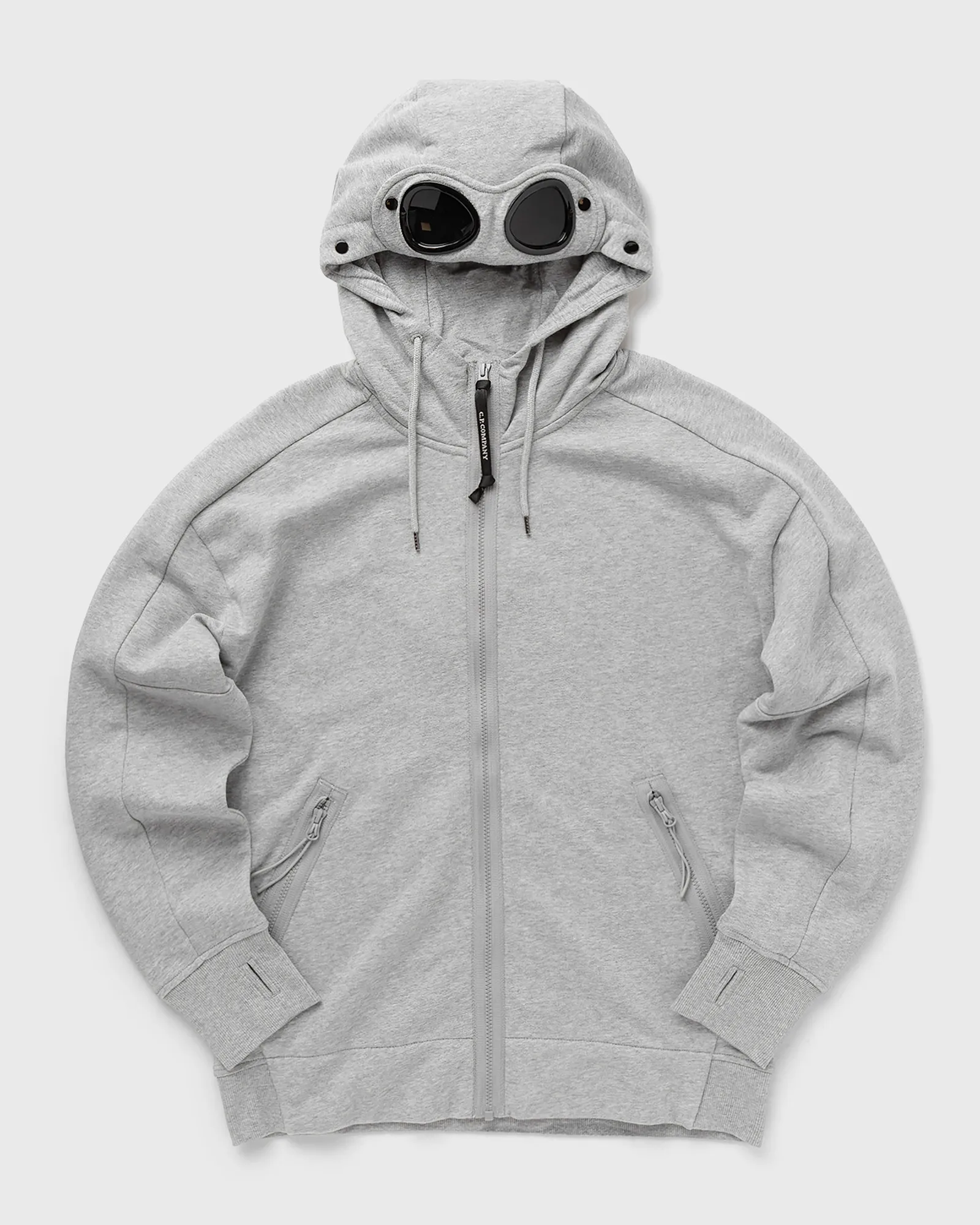 C.P. Company DIAGONAL RAISED FLEECE SWEATSHIRTS - HOODED OPEN