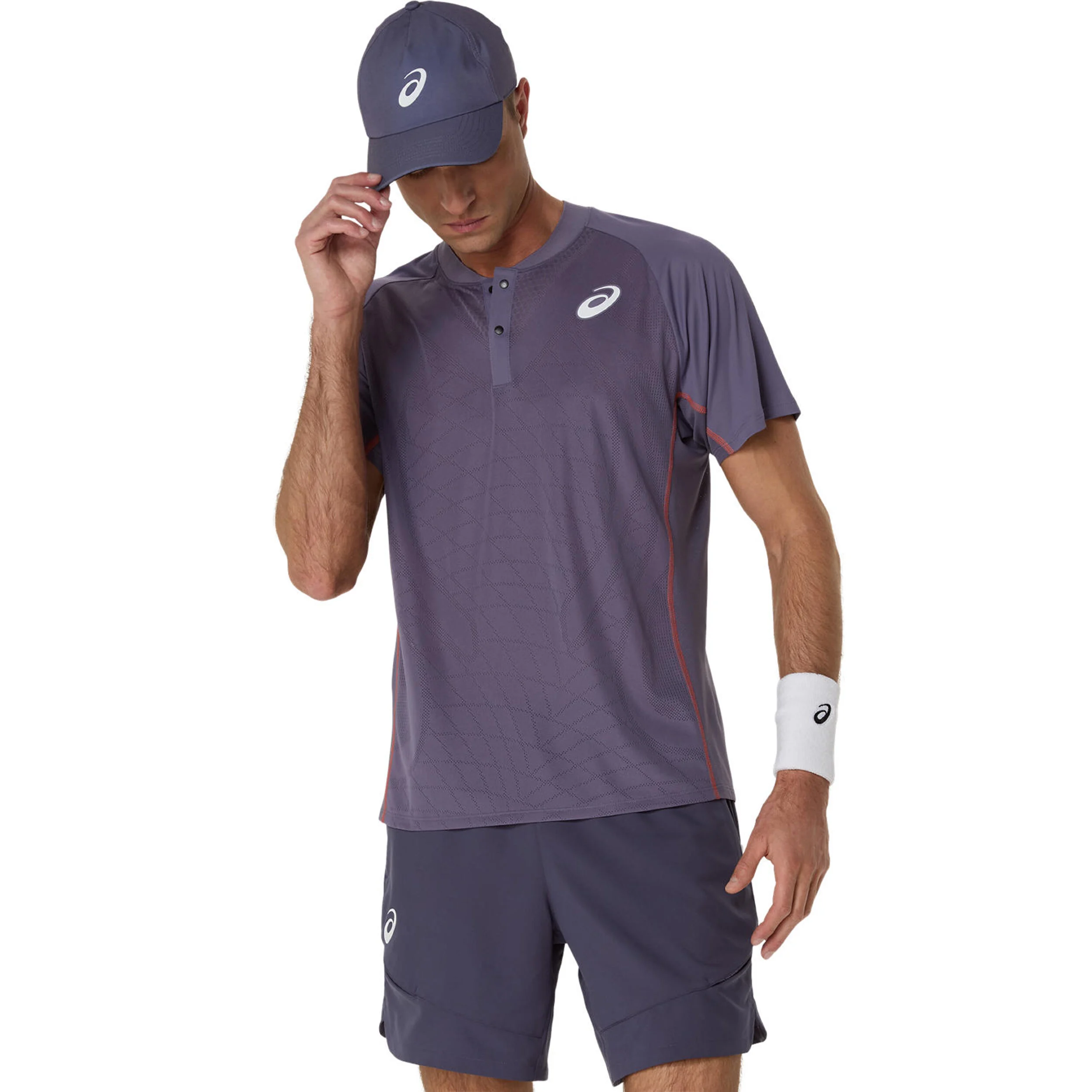 ASICS Match Actibreeze Polo Hommes - Violet