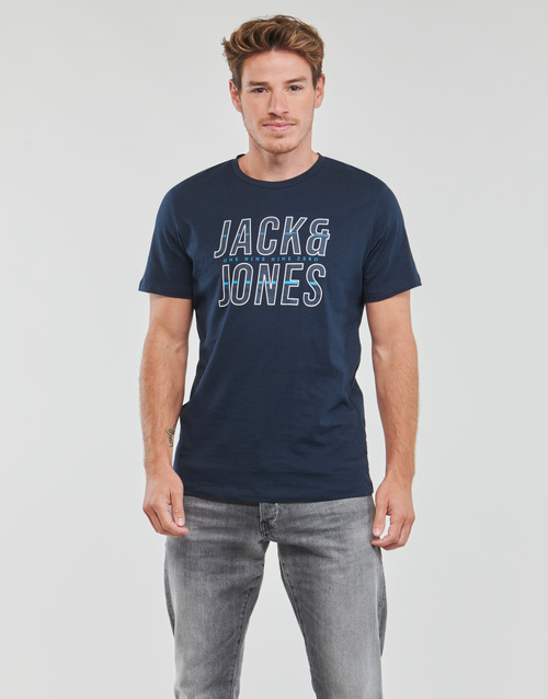 Jack & Jones - JJXILO TEE SS CREW NECK - Marine