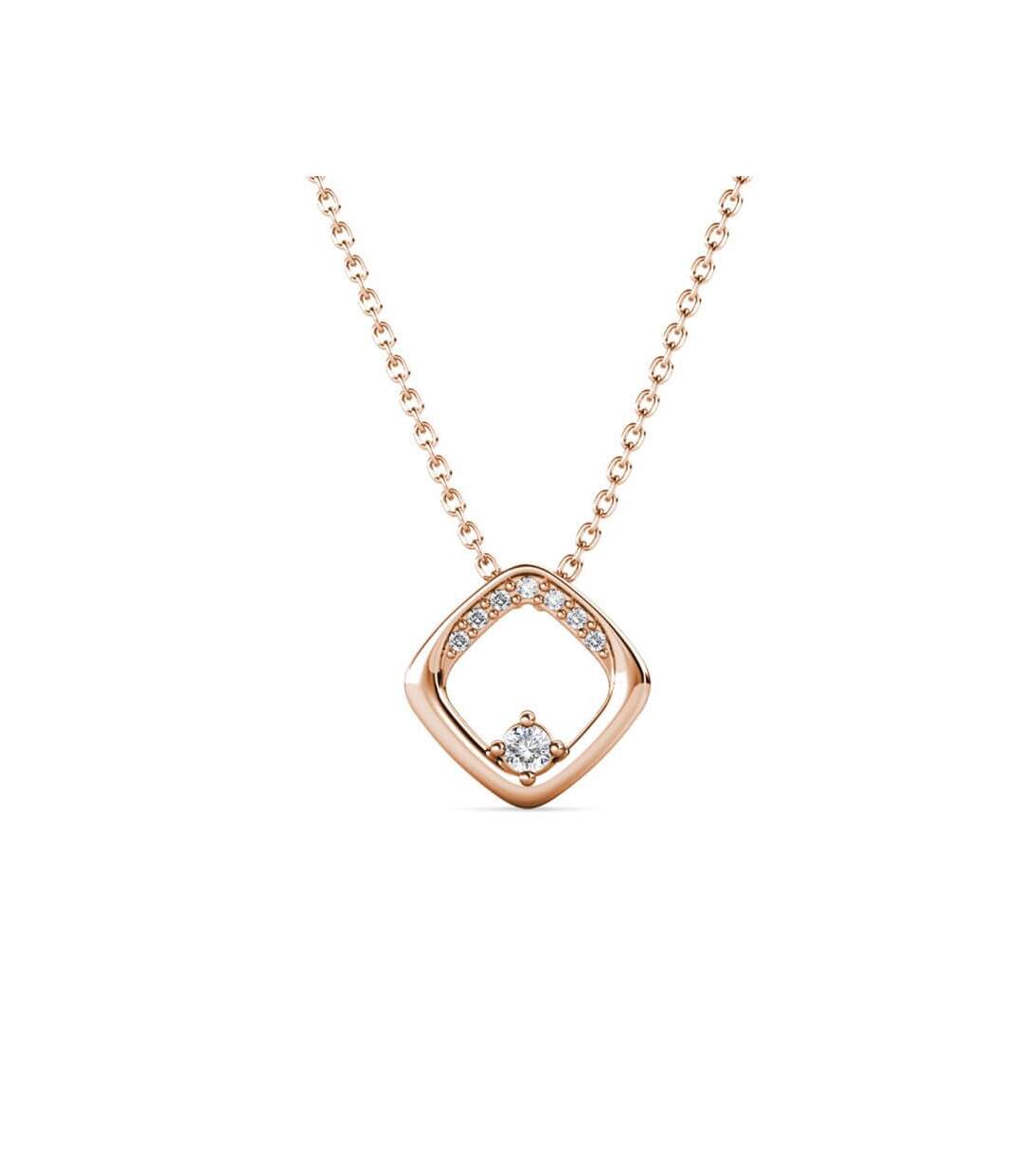 Pendentifs Adelise - Or Rosé et Cristal