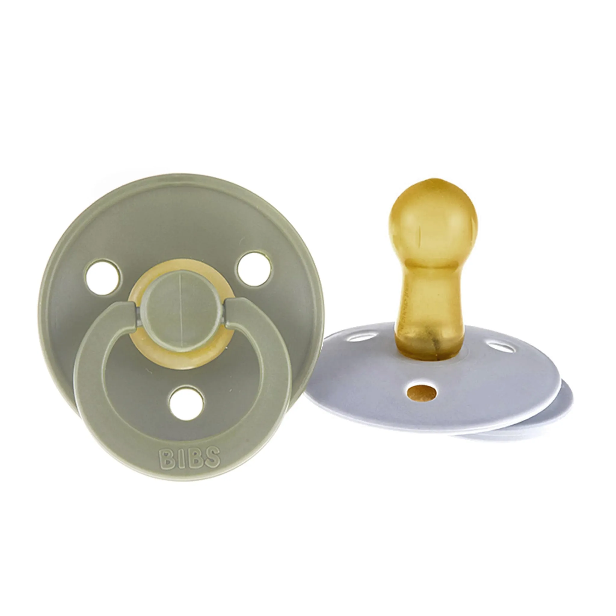 Bibs Suce Bibs 6-18mois Paquet de 2 - Vert  Gris (Grandeur 2)