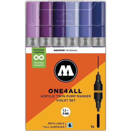MOLOTOW™ ONE4ALL Acrylic Twin 6er-Sets