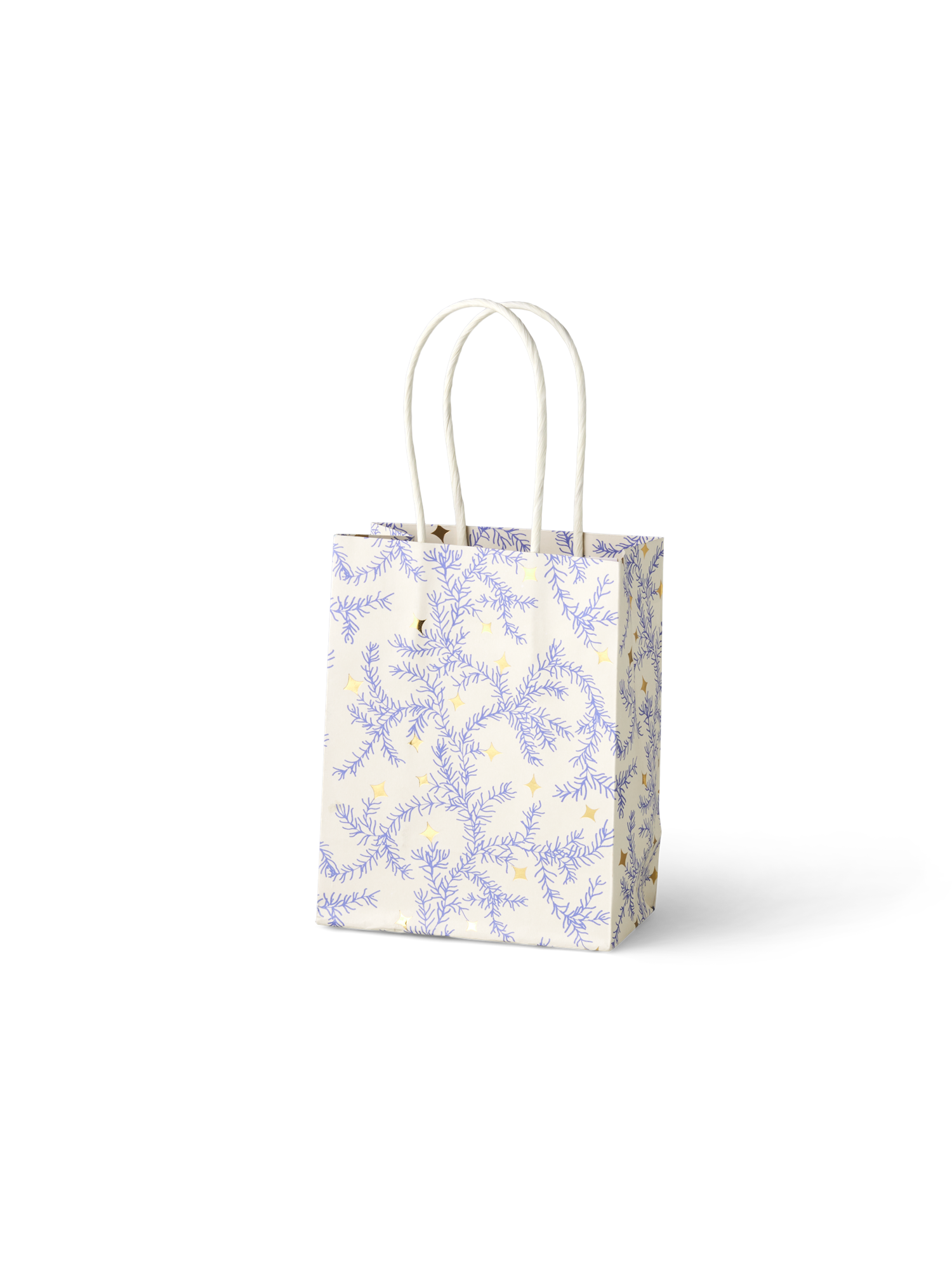 Gavepose | Papir. 11,4 x 6,4 x 14,6 cm.  | Off White
