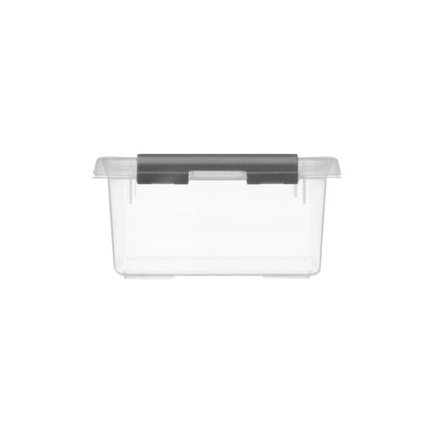 Q-line opbergbox 2,5L transparant metaal