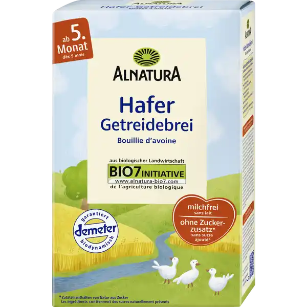 Bio Hafer Getreidebrei