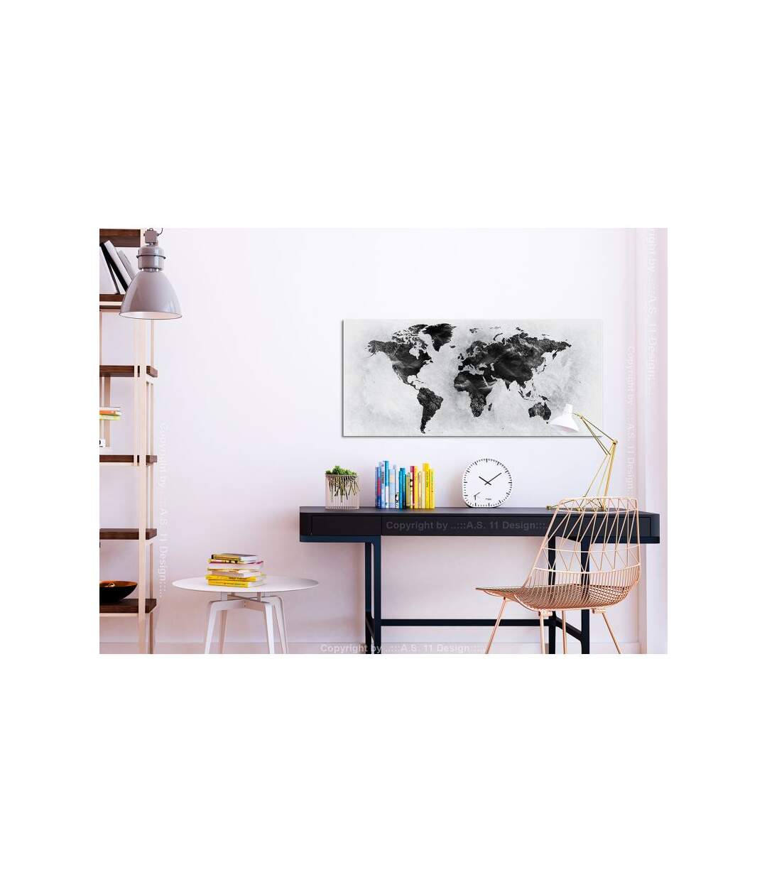 Paris Prix - Tableau Imprimé concrete World Wide 45x100cm