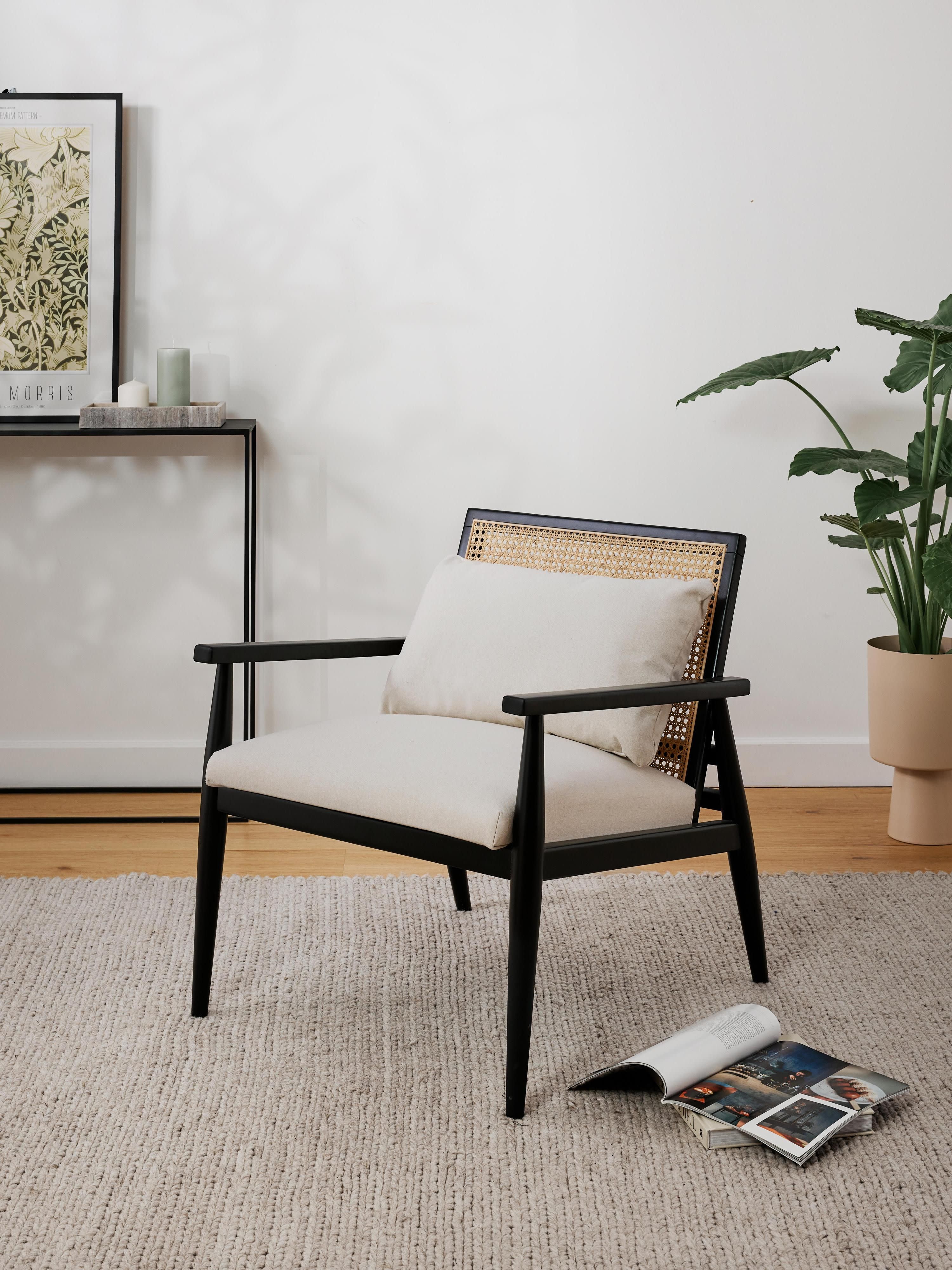 Loungefauteuil Manuell uit berkenhout