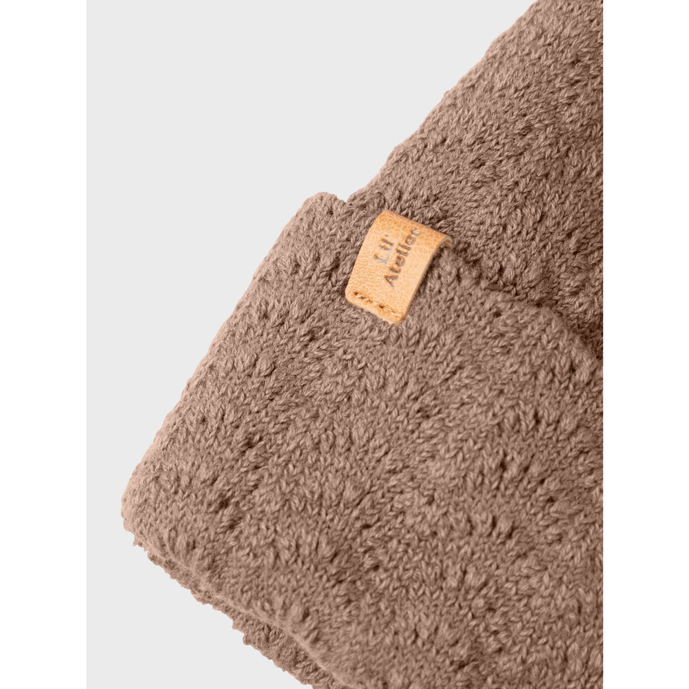 Køb Lil'Atelier Beaver Pels Nalu Strik Hue