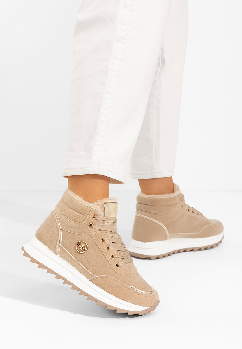 Baskets d'hiver pour femmes kaki Noira