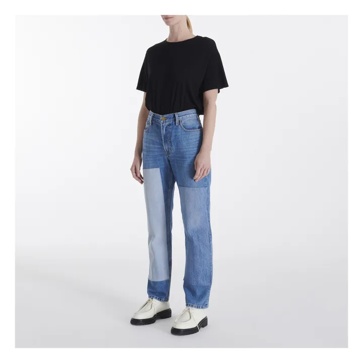 B Sides Jean Droit Taille Haute Arts | Reese Vintage / Patchwork