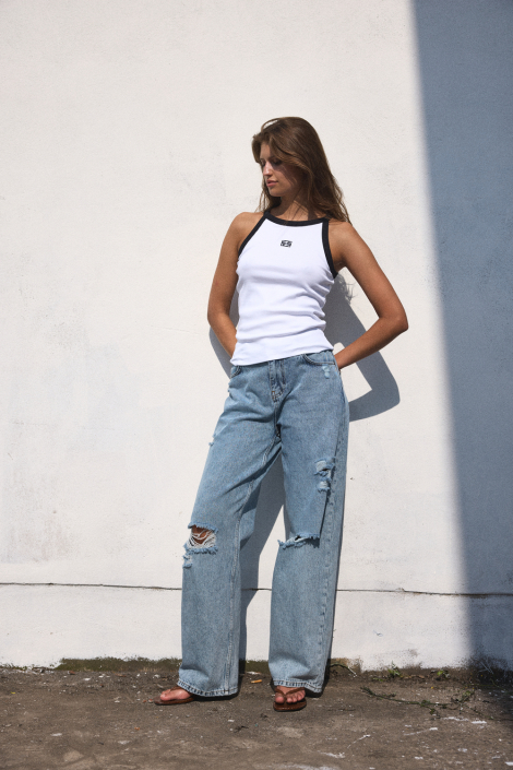 Noisy may witte dames top
