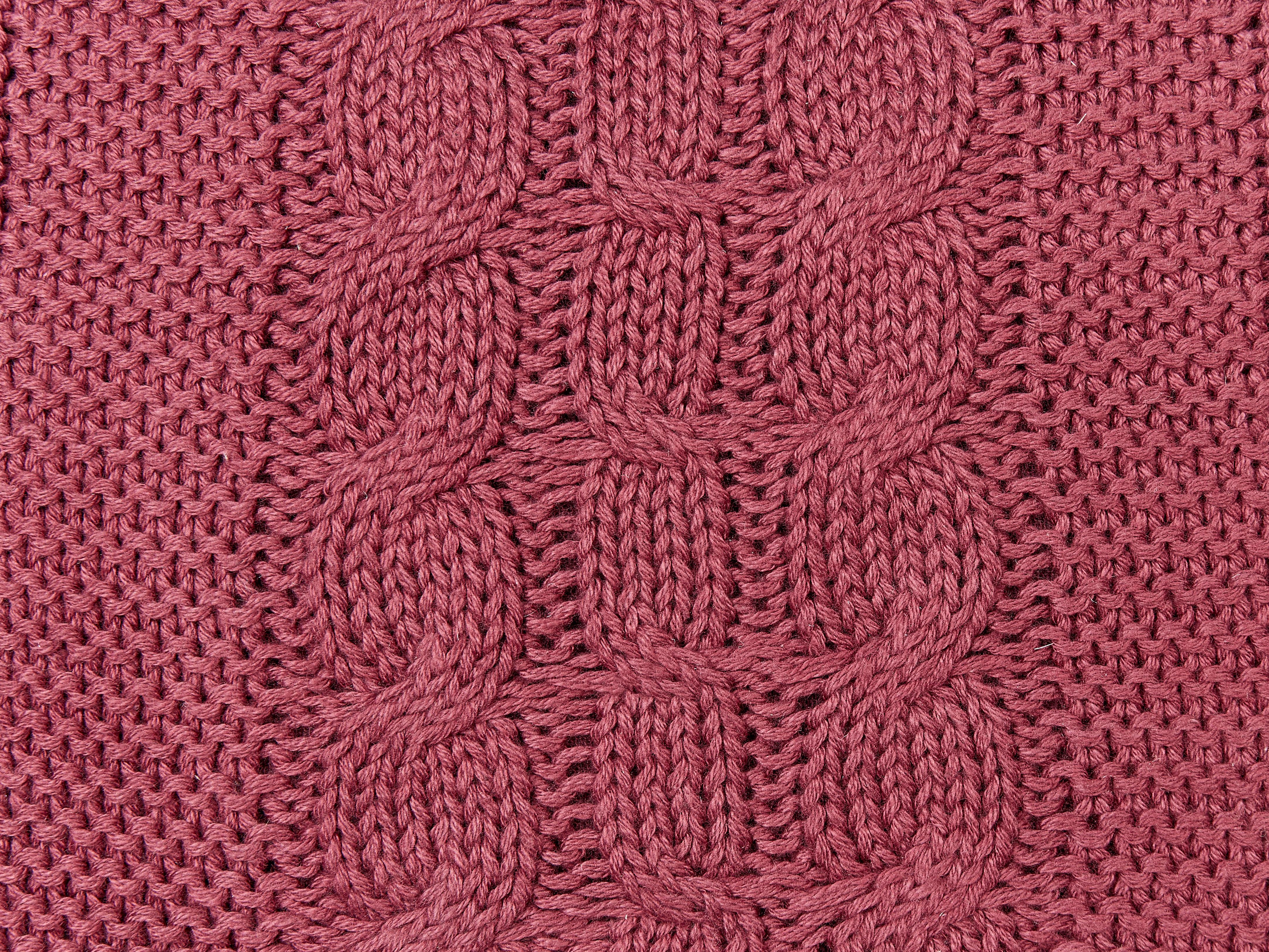 Set van 2 sierkussens CADETIA Katoen 45 x 45 cm Bordeauxrood effen