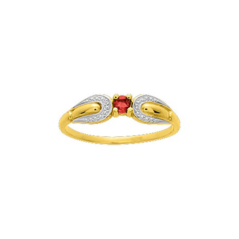 Bague Femme - rubis - Or 18 Carats