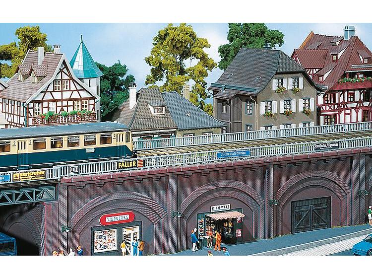 Faller Geländer, 1432 mm H0 Brückengeländer für H0 Modelleisenbahnanlagen