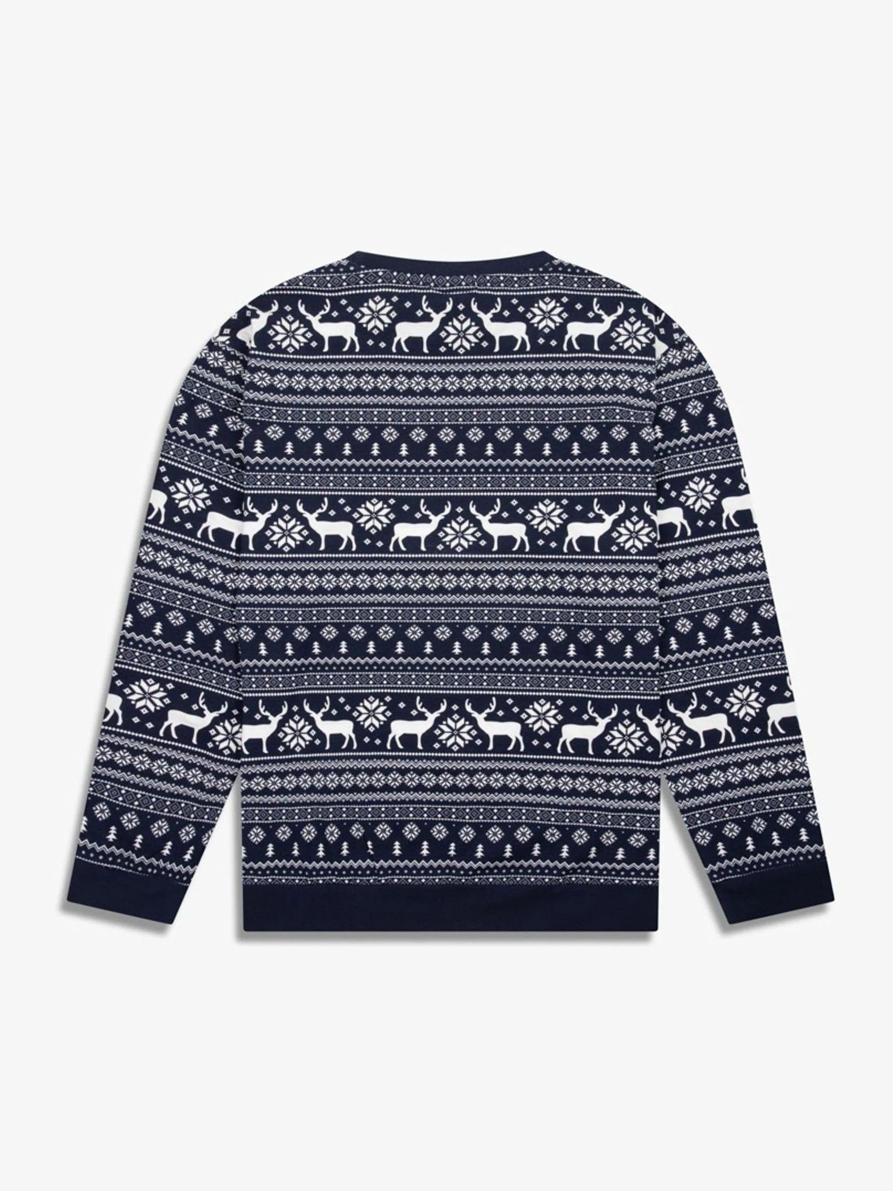 Blauw - The Little Tailor kerstpyjama met rendier