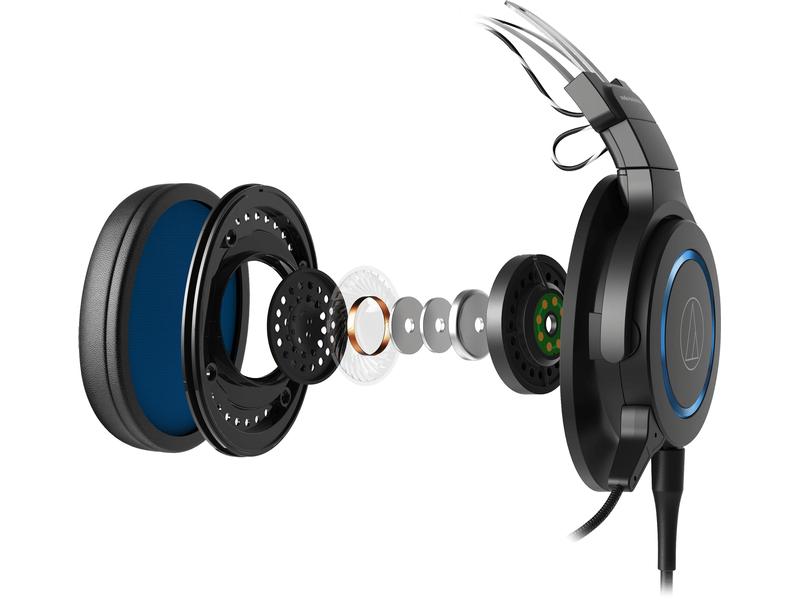 Audio-Technica Headset ATH-G1 Schwarz Geschlossenes Premium-Gaming-Headset
