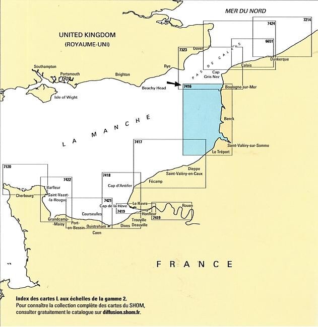 EPSHOM - 7416L ABORDS SUD DE BOULOGNE SUR MER