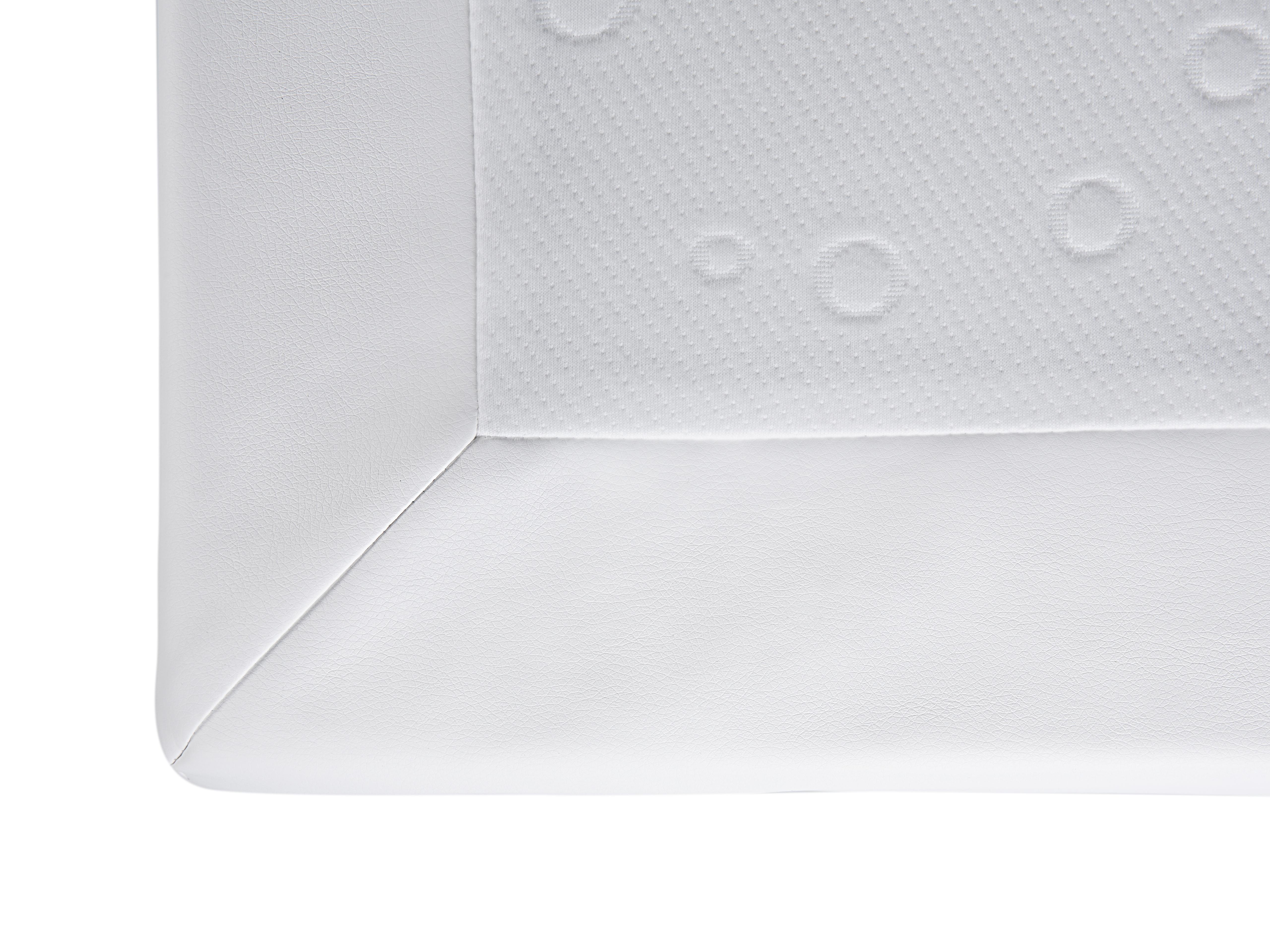Boxspring Kunstleer PRESIDENT 160 x 200 cm Zwart/wit