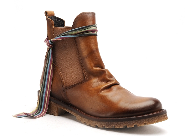 Felmini boots bottine plates femme c801 marron