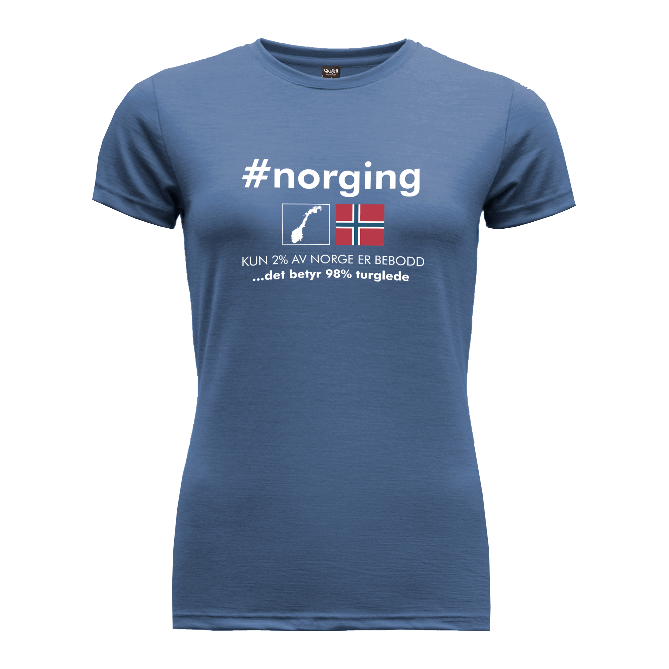 Vikafjell Morgedal #norging T-skjorte Dame - Fritid og bomull