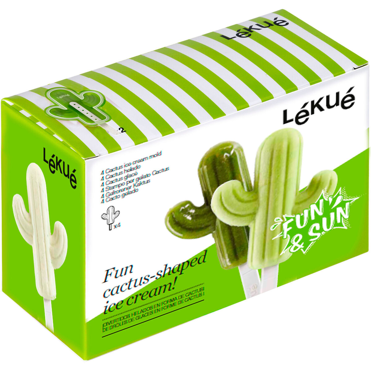 Glassform Kaktus 4-pakning