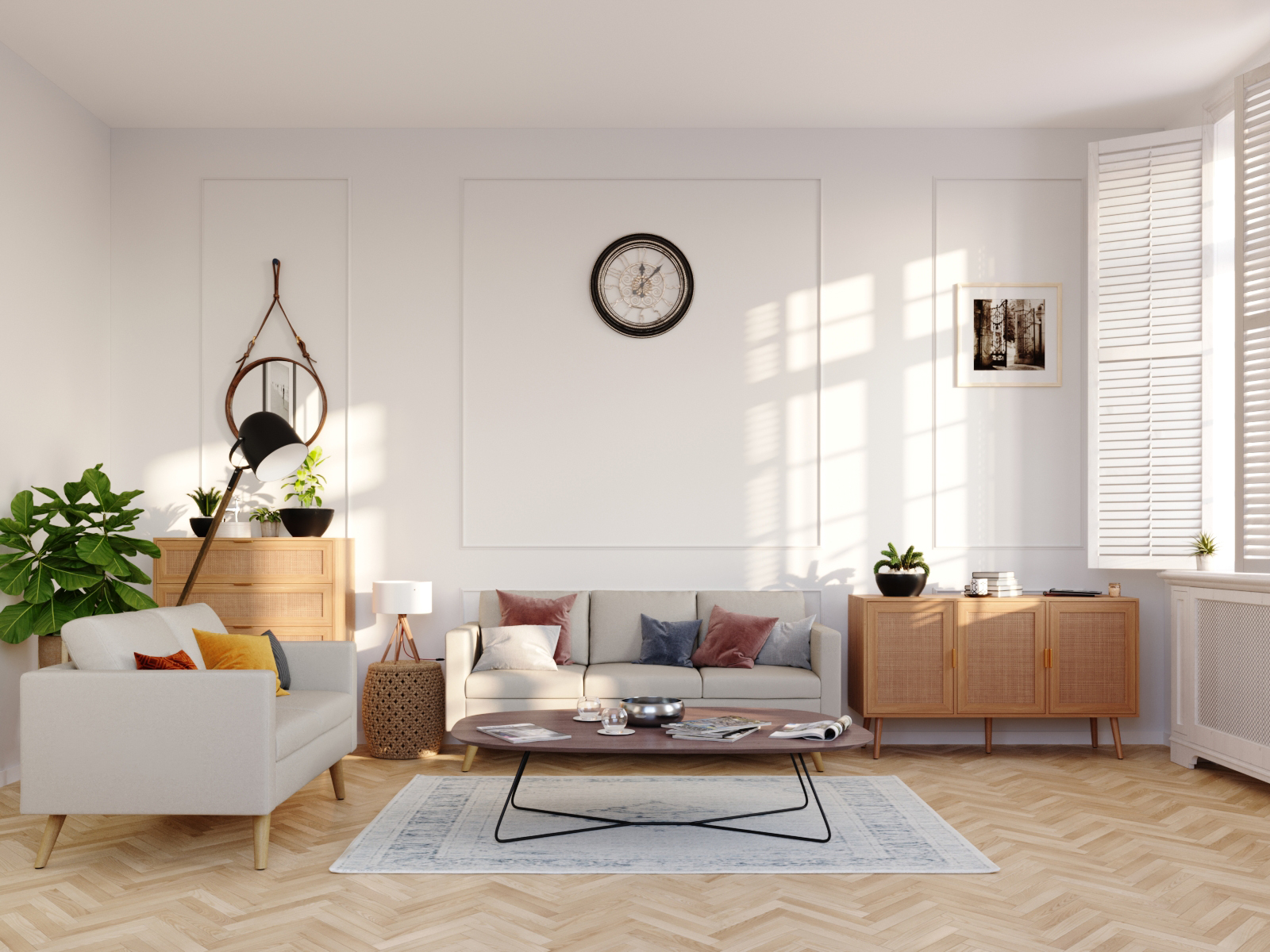 Sofa BLAIR 3-Sitzer beige